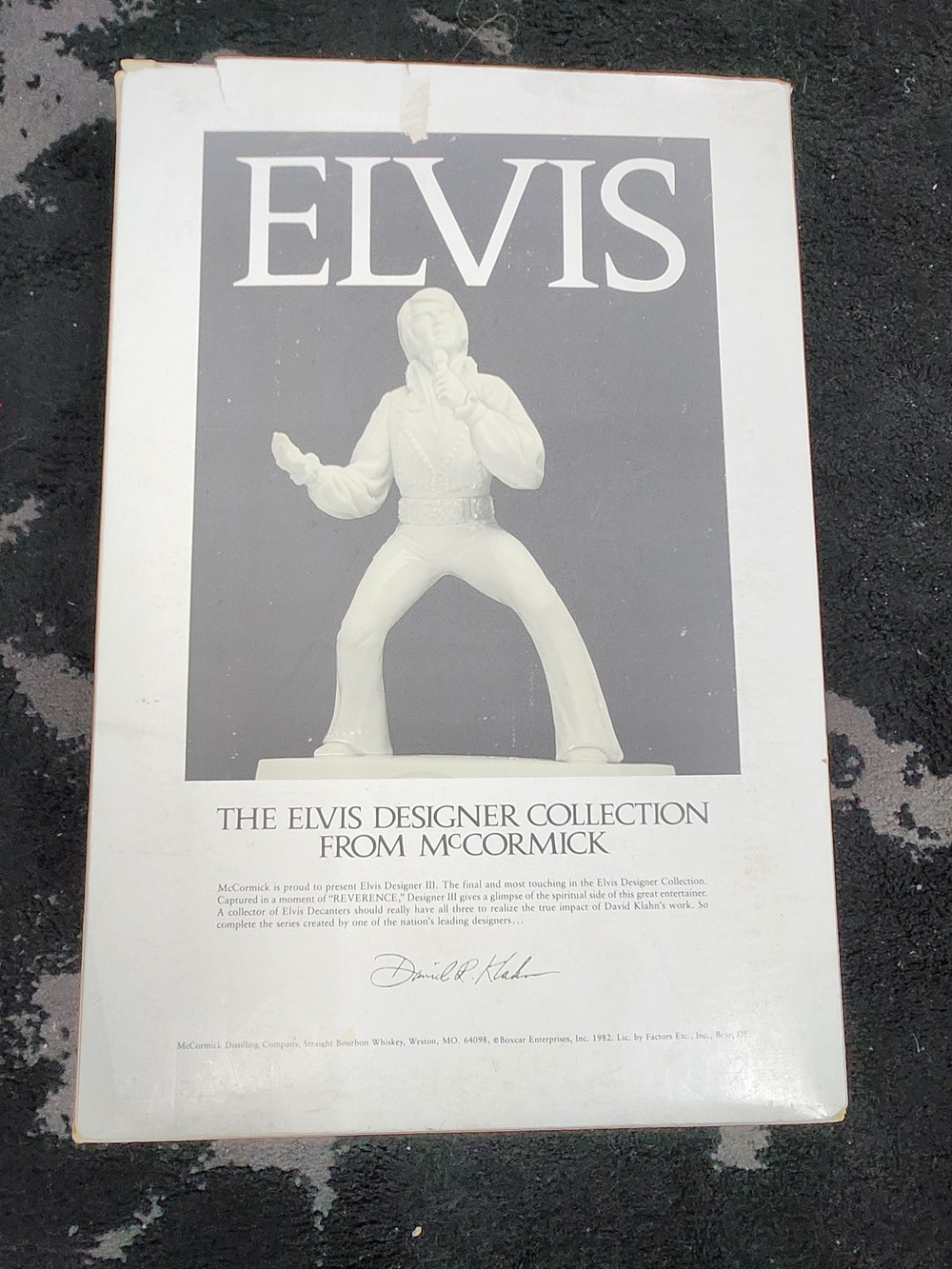 Elvis Designer Collection White Decorative Figurine Box